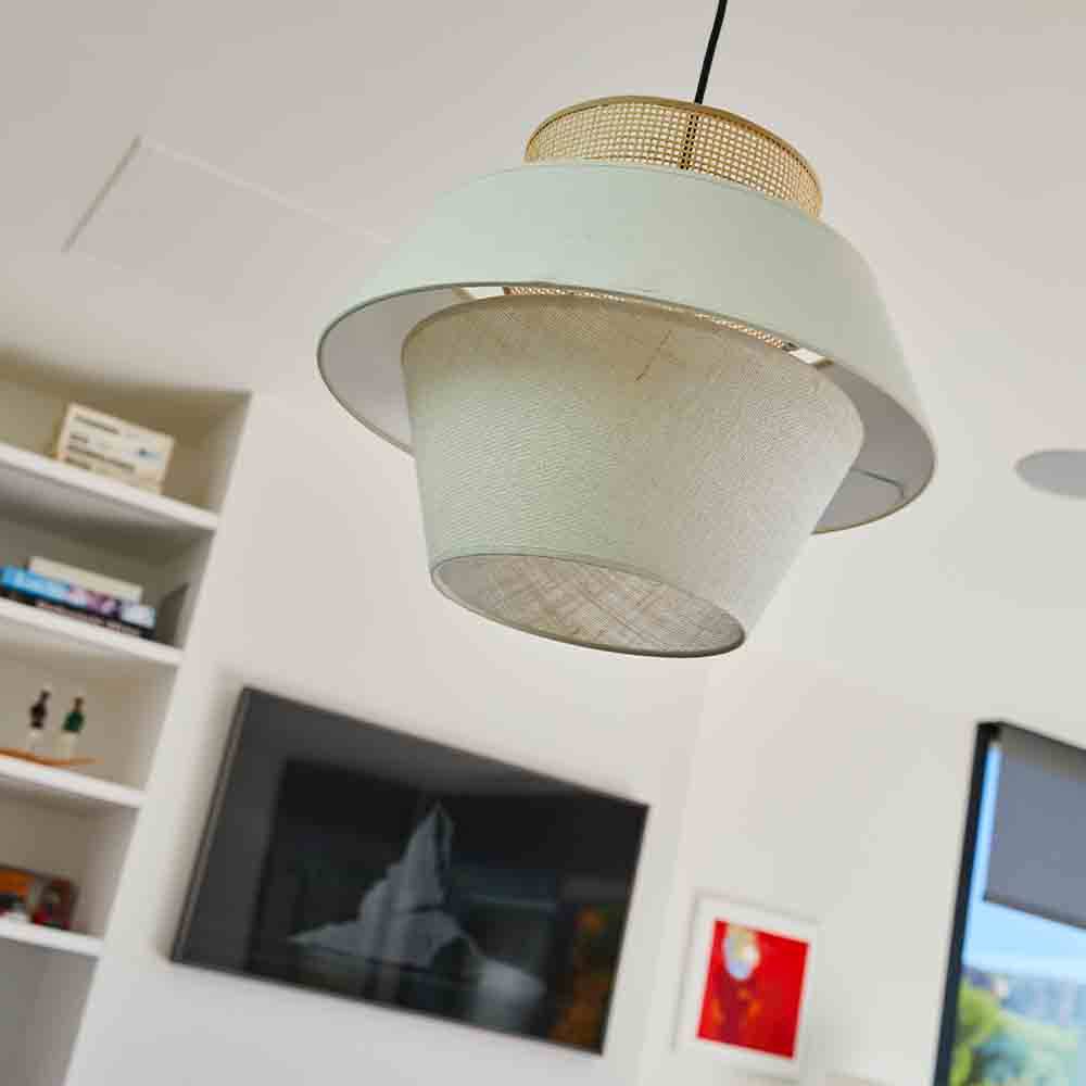 Lumisky - Abat-jour intérieur CAROLINA Beige Coton D40CM - Imagen 3
