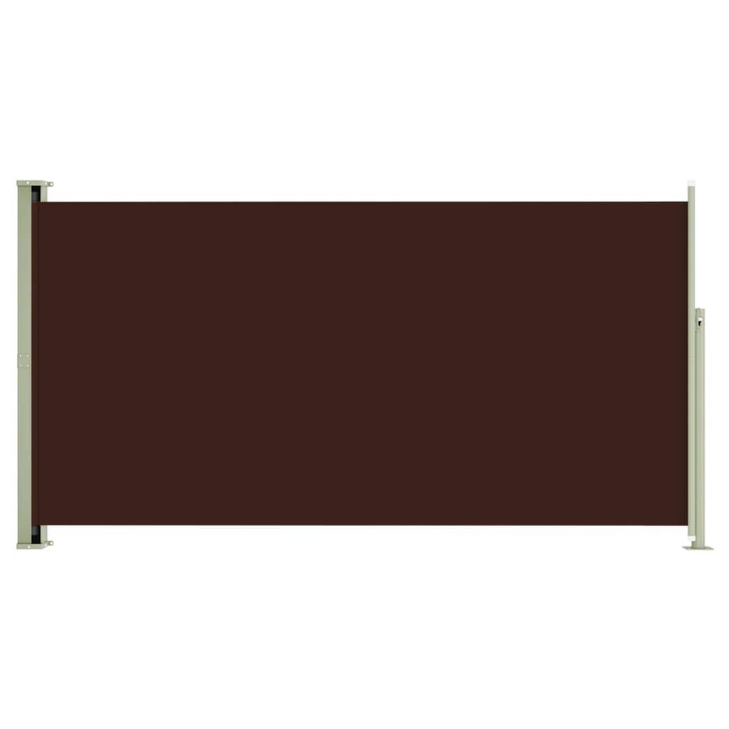 Helloshop26 - Auvent paravent store brise-vue latéral rétractable de patio jardin terrasse balcon protection visuelle écran 160 x 300 cm marron - Imagen 1
