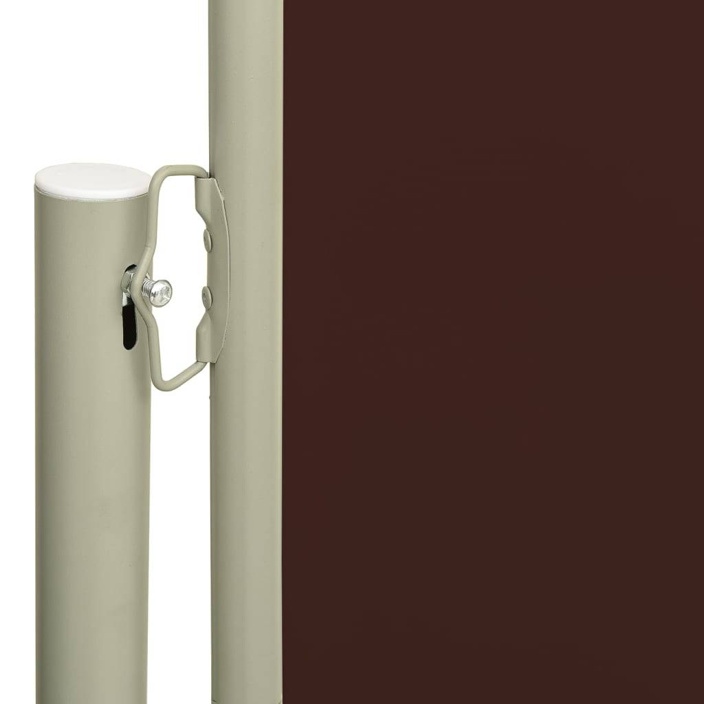 Helloshop26 - Auvent paravent store brise-vue latéral rétractable de patio jardin terrasse balcon protection visuelle écran 160 x 300 cm marron - Imagen 2