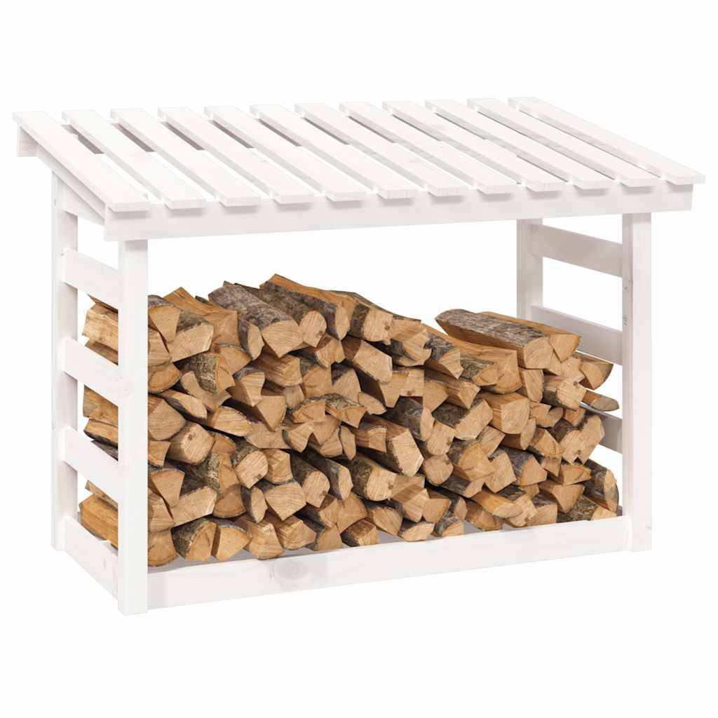 Abri-bûches de jardin en bois de pin blanc 108x64,5x78 cm – ComfortXL Outdoor Living - Image 4