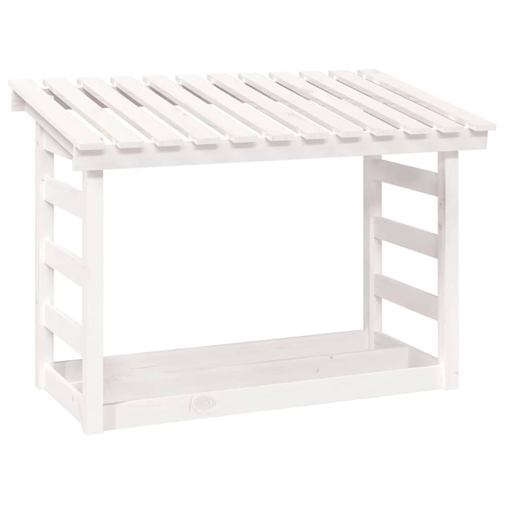 Abri-bûches de jardin en bois de pin blanc 108x64,5x78 cm – ComfortXL Outdoor Living - Image 2