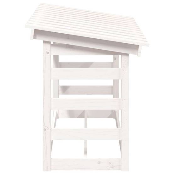 Abri-bûches de jardin en bois de pin blanc 108x64,5x78 cm – ComfortXL Outdoor Living - Image 6