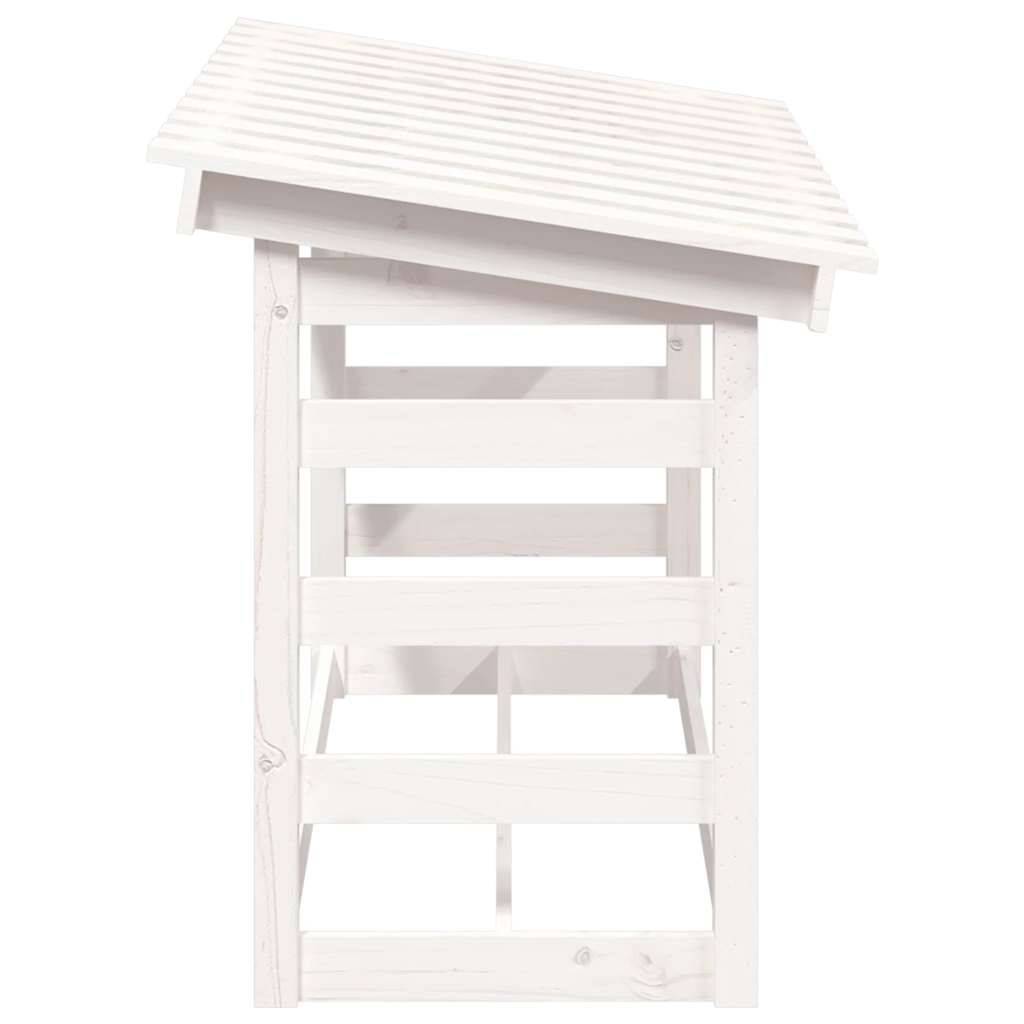 Abri-bûches de jardin en bois de pin blanc 108x64,5x78 cm – ComfortXL Outdoor Living - Image 6