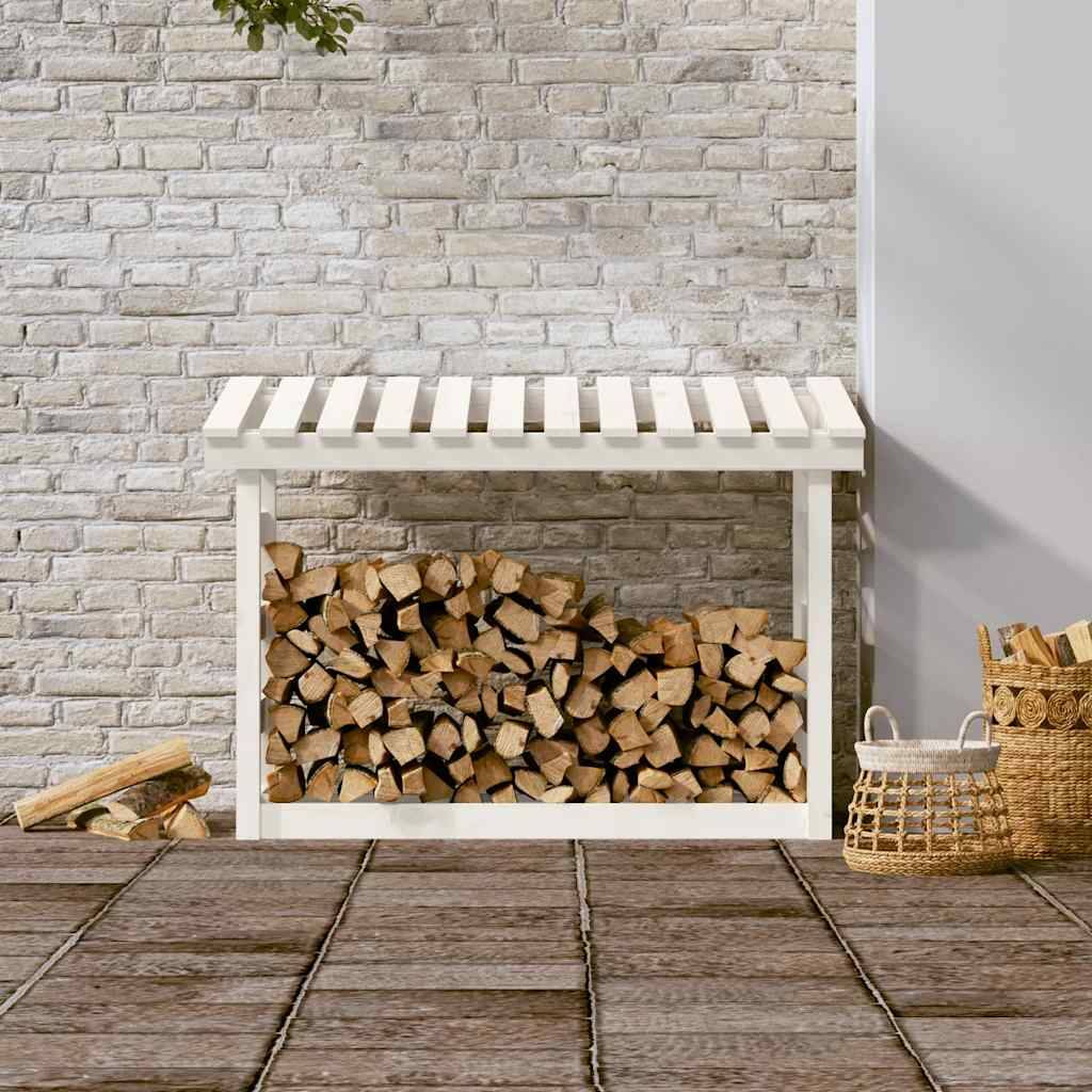 Abri-bûches de jardin en bois de pin blanc 108x64,5x78 cm – ComfortXL Outdoor Living - Image 3