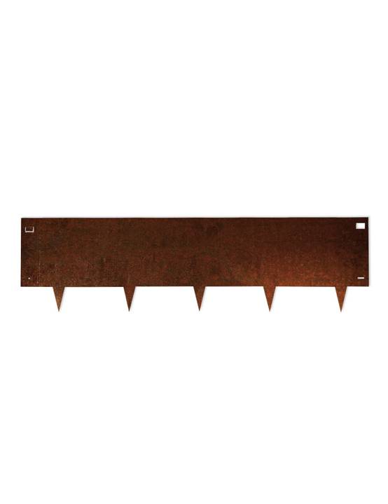 Bordure de Jardin Métal Acier Corten Brut 100x20cm épaisseur 1,5mm - madecoupesurmesure