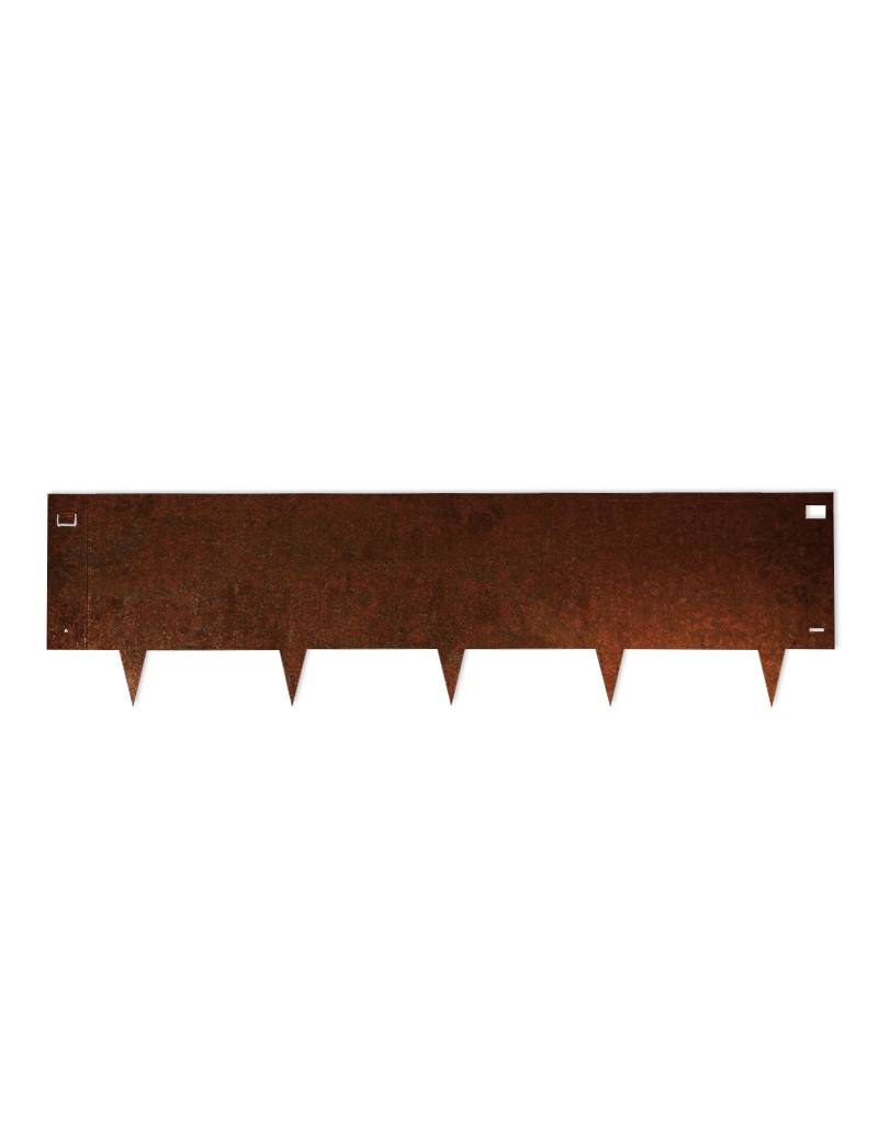Bordure de Jardin Métal Acier Corten Brut 100x20cm épaisseur 1,5mm - madecoupesurmesure