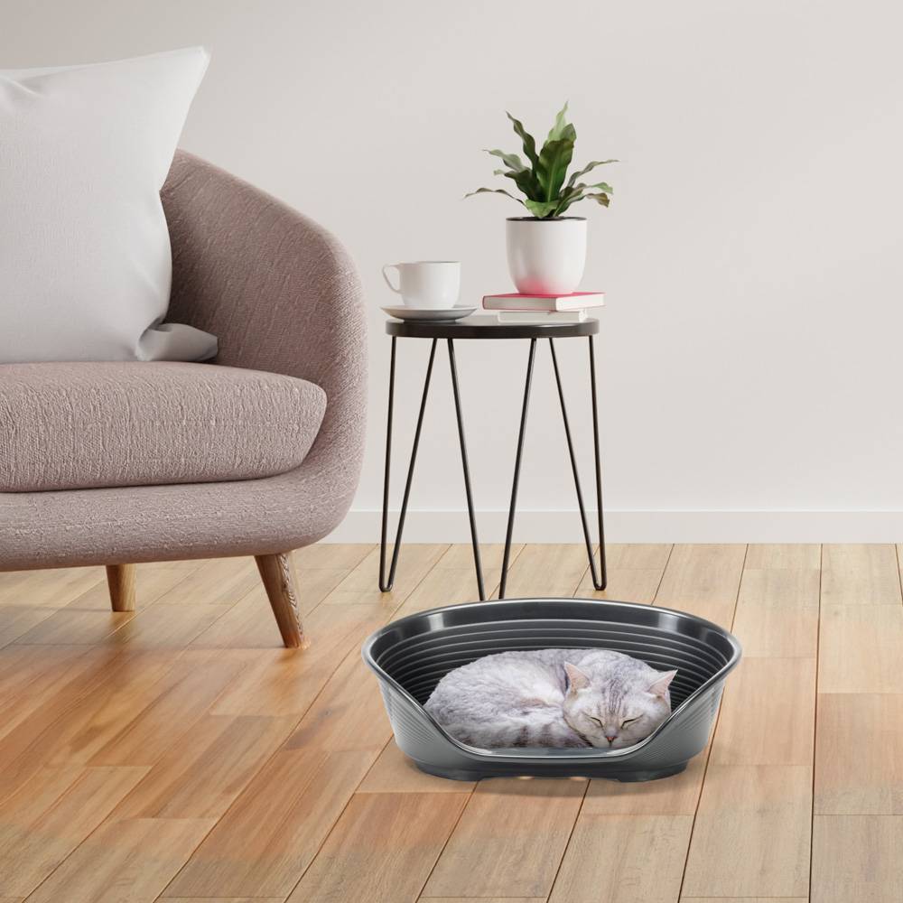 Ferplast - FERPLAST - Panier Chien Panier Chat  - Lit pour Chien en Plastique Small - 100% Plastique Recyclé - Lit pou Chat Lavable - Respirant  Antidérapant - - Image 4