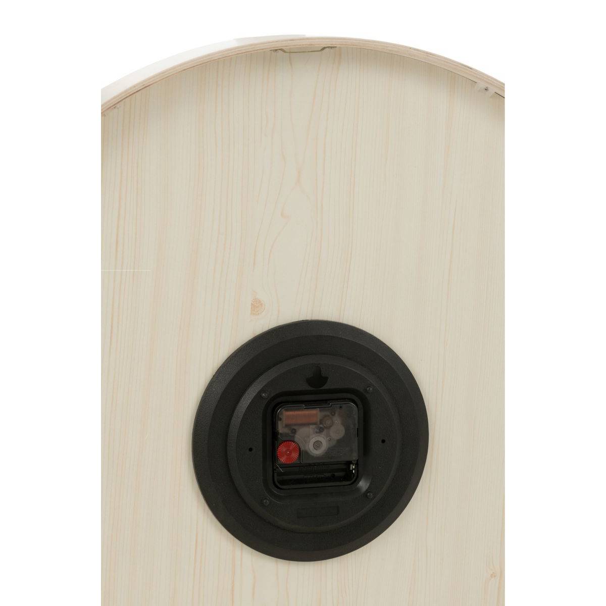 J-Line - Horloge Murale en Bois "Marion" 53cm Blanc - Image 3