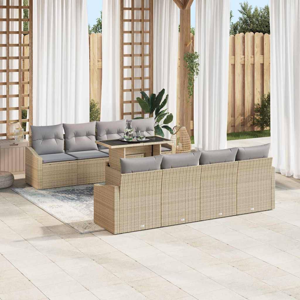 ComfortXL - Salon de Jardin Beige et Gris Clair 7 Pièces avec Canapés pour Espace Détente Tendance et Doux – ComfortXL Outdoor Living - Image 3