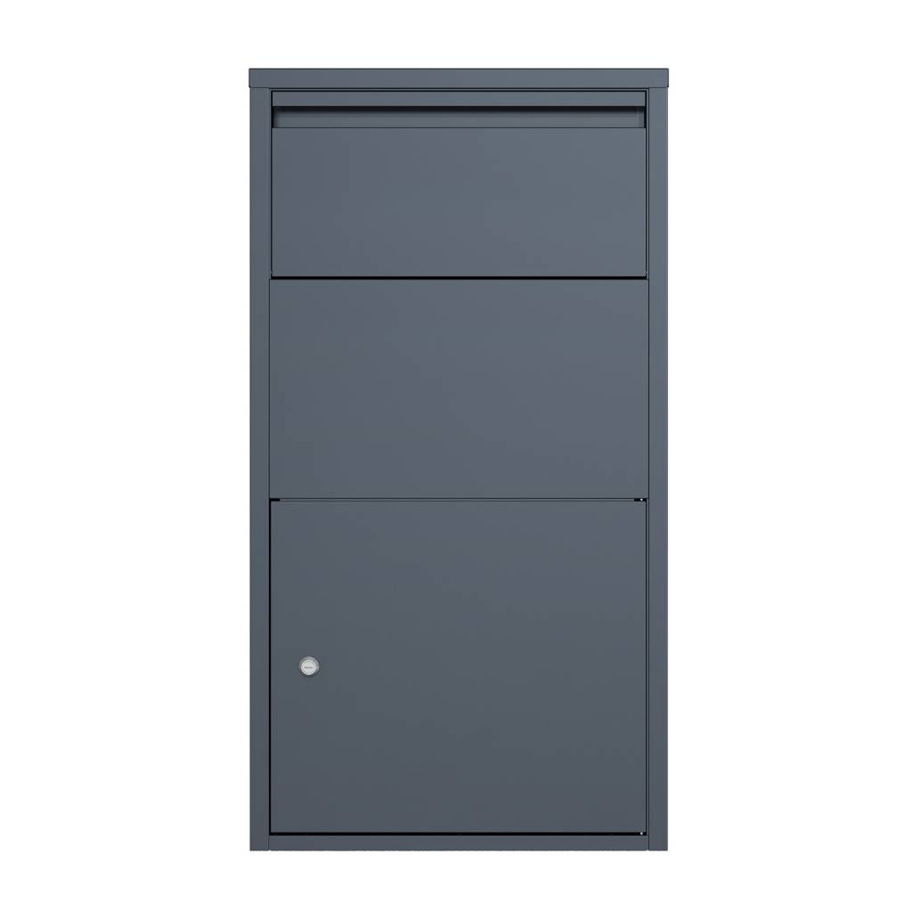 Couleurs du monde - Boîte aux lettres colis murale gris – modèle double ouverture en acier galvanisé - Image 9