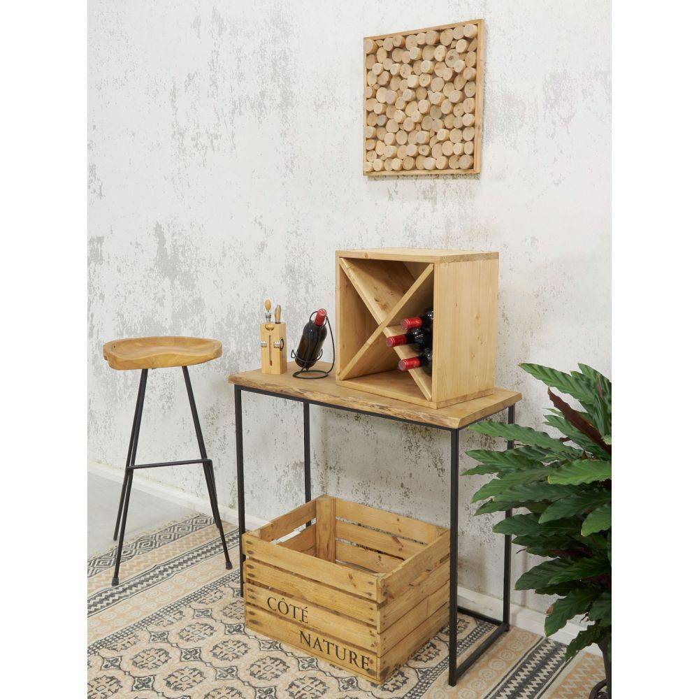 Aubry Gaspard - Porte bouteille de table en métal (Lot de 2) - Imagen 2