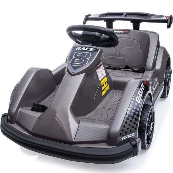 0 - Kart à pédales voiture pour enfants - ORYXEARTH - Gris - 6V - Electrique - 4 roues - Image 1