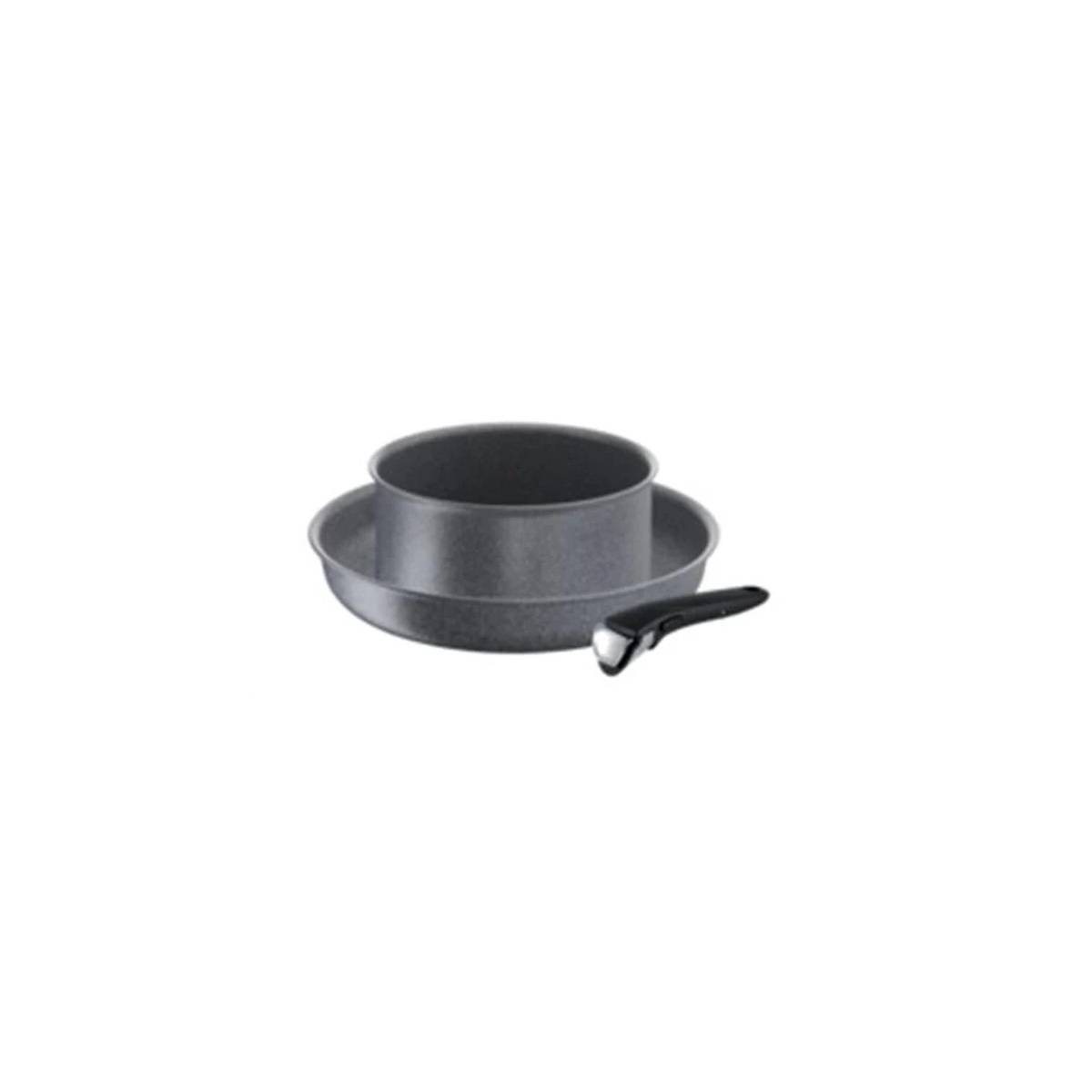 Lot de 1 poêle 28cm et 1 casserole 20cm aluminium antiadhésif  + poignée L6829202 Tefal