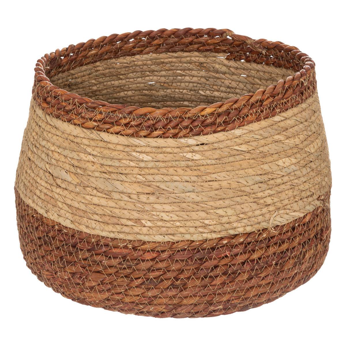 Lot de 2 Paniers de rangement Bicolore D 38 et D 30 cm - Imagen 3