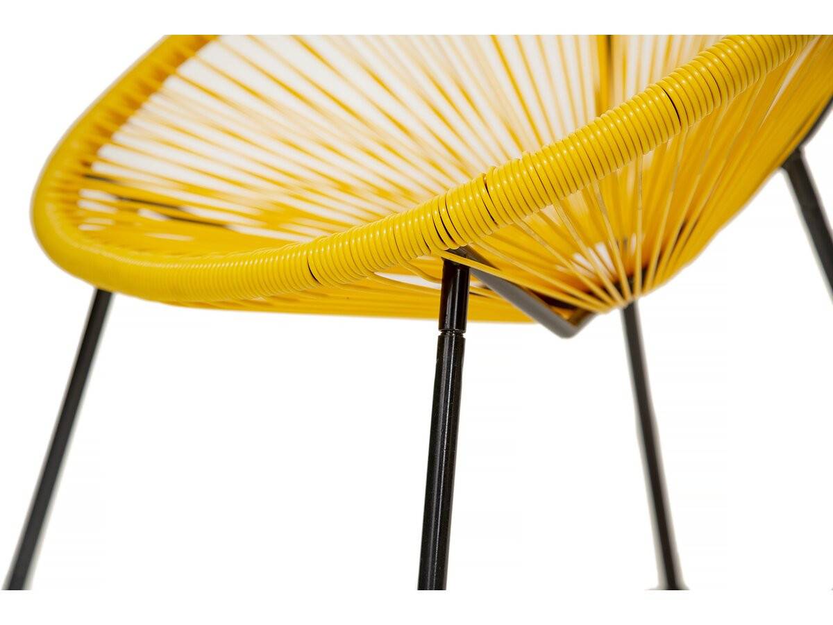 Lot De 2 Fauteuils De Jardin "ania" - Jaune -habitat Et Jardin - Imagen 4