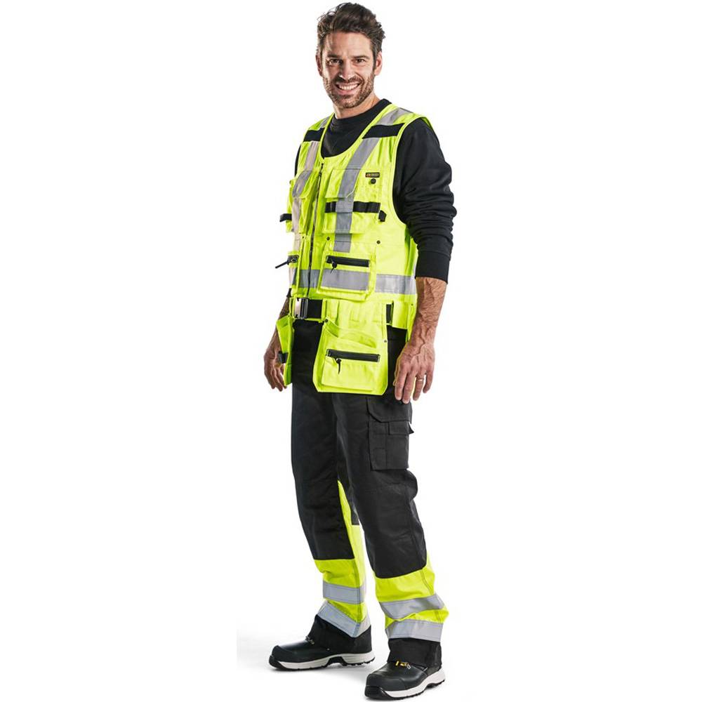 Gilet porte-outil Blaklader haute visibilité Jaune XL - Image 5