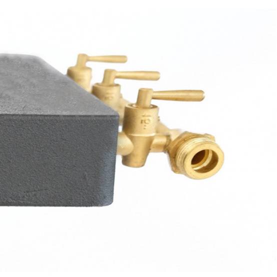 Rechaud gaz Traiteur Fonte véritable 9.8 kw 4 pieds 3 robinets + Tuyau gaz et détendeur - Imagen 6