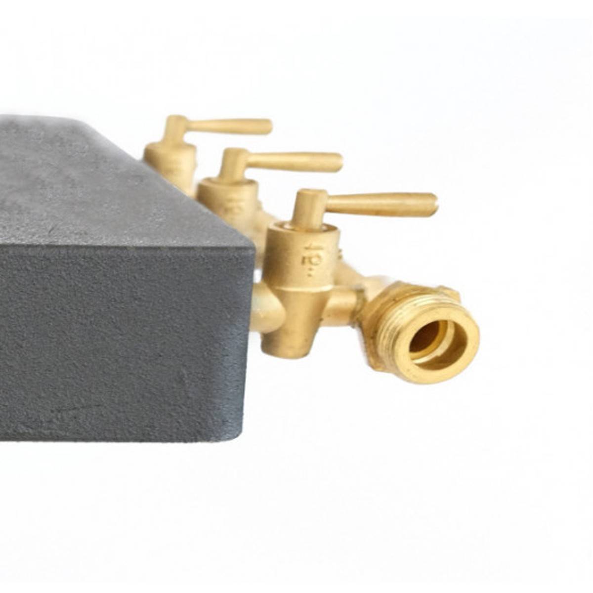 Rechaud gaz Traiteur Fonte véritable 9.8 kw 4 pieds 3 robinets + Tuyau gaz et détendeur - Imagen 6