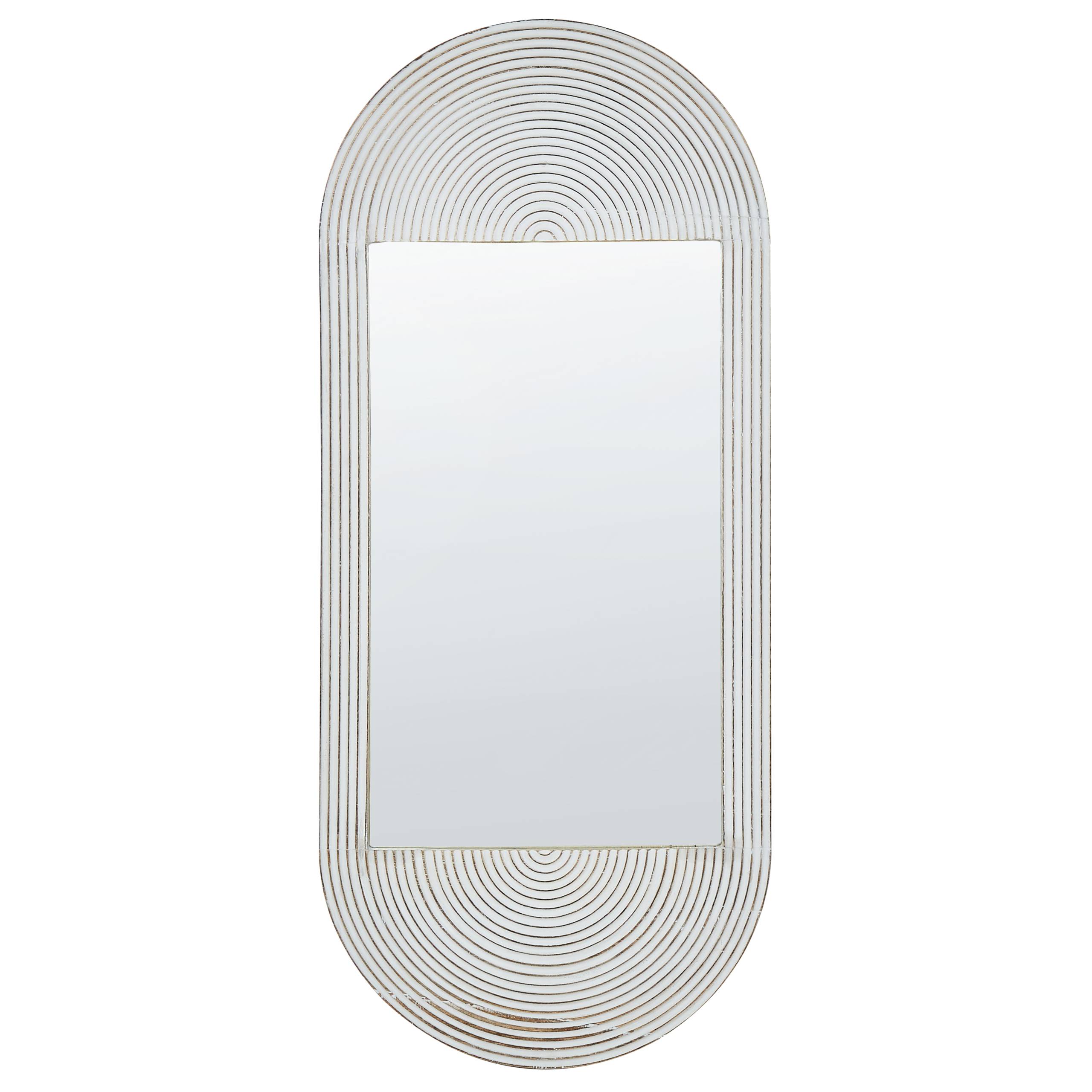 Beliani - Miroir Manguier Blanc BRIANT - 56x3x130- Beliani - Image 2