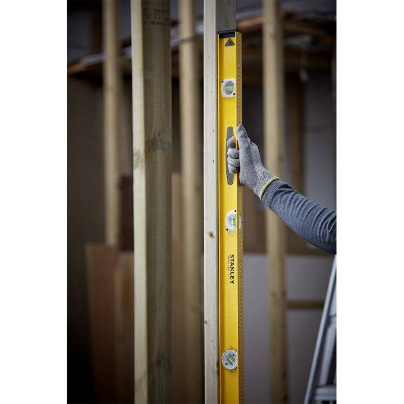 stanley - Niveau Alu A Declivite I-beam 180° Réf  Longueur 1000 Mmnombre De Fioles 3 Fioles - Imagen 3