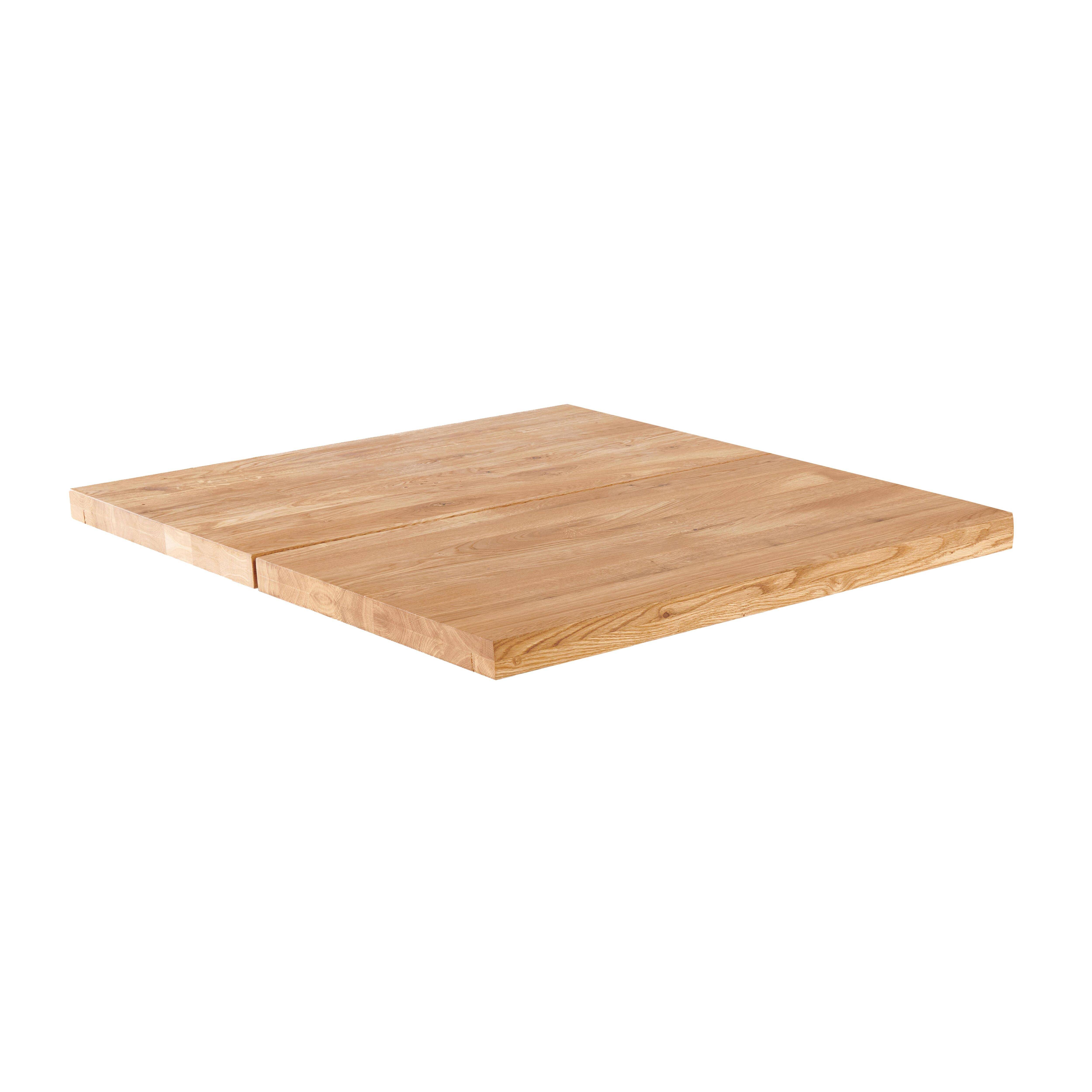 Oviala - Plateau de table avec bords droits (60 x 60 cm) en chêne Inga Inga - Oviala - Image 1