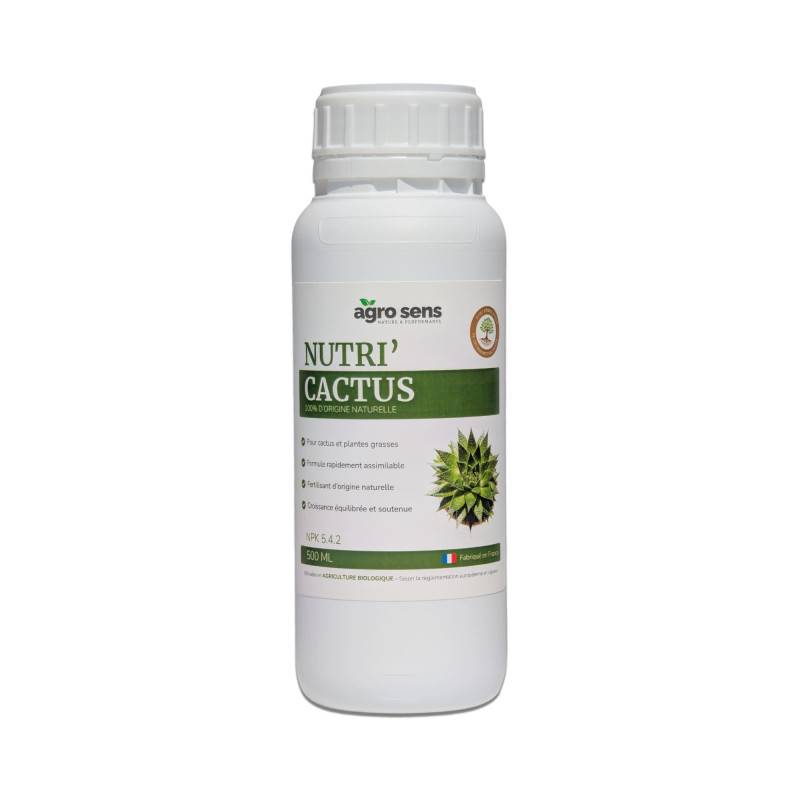 Nutri Cactus - Engrais liquide pour cactus et plantes grasses - 500 ml (250 litres de préparation) - Image 1