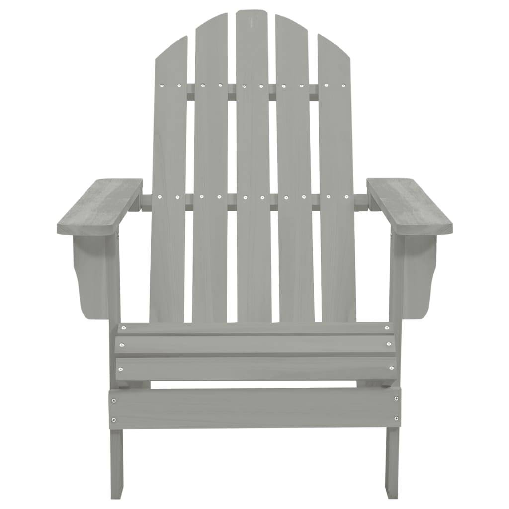 Fauteuil de Jardin Adirondack Bois de Sapin avec Table Basse Assortie Gris – ComfortXL Outdoor Living - Image 6
