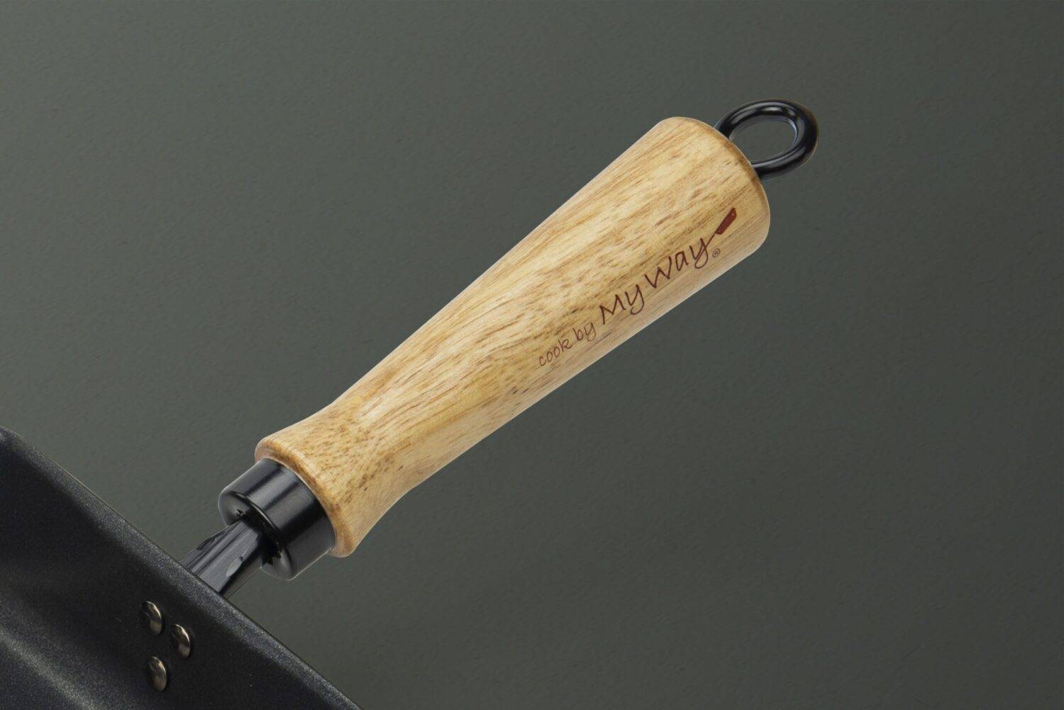 Poêle à omelette japonaise - 38 x 15cm - En acier carbone - Compatible toutes plaques de cuisson - Myway - Imagen 3