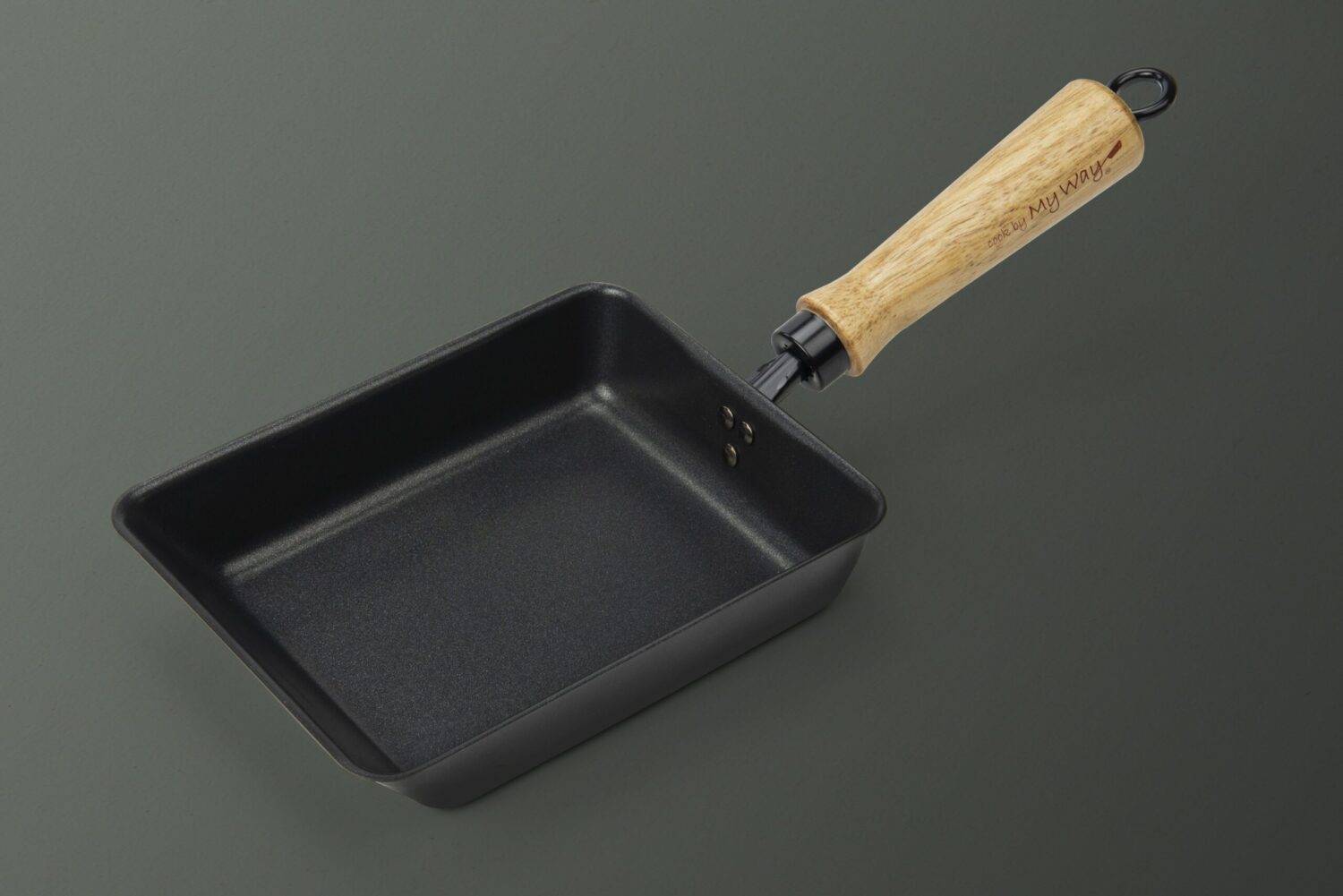 Poêle à omelette japonaise - 38 x 15cm - En acier carbone - Compatible toutes plaques de cuisson - Myway - Imagen 6