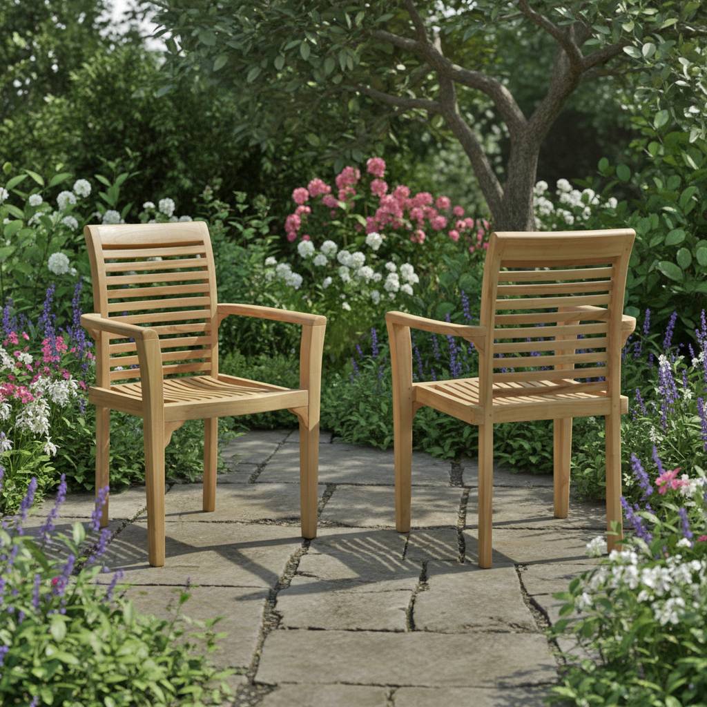 Salon de jardin en teck massif Tikopia, 8 places - TECK'Attitude - Imagen 6