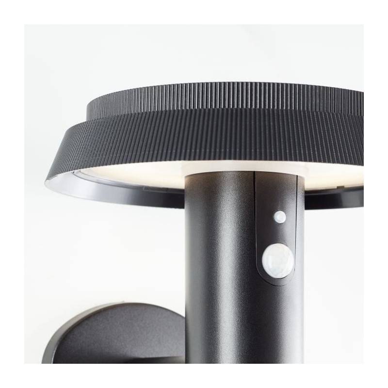 Brilliant - Applique Extérieure - Brilliant - Alvero - Led Et Solaire - Dtecteur De Mouvement - Métal Et Plastique - 4 W - Noir - Image 3