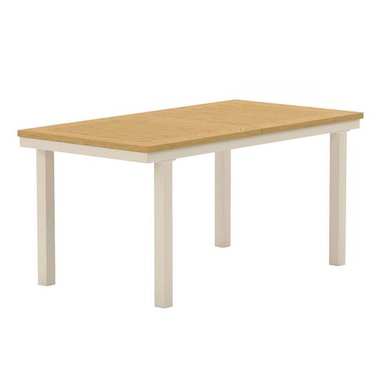 Table de Jardin Extensible "Panama" 160-240cm Naturel & Beige - Image 1
