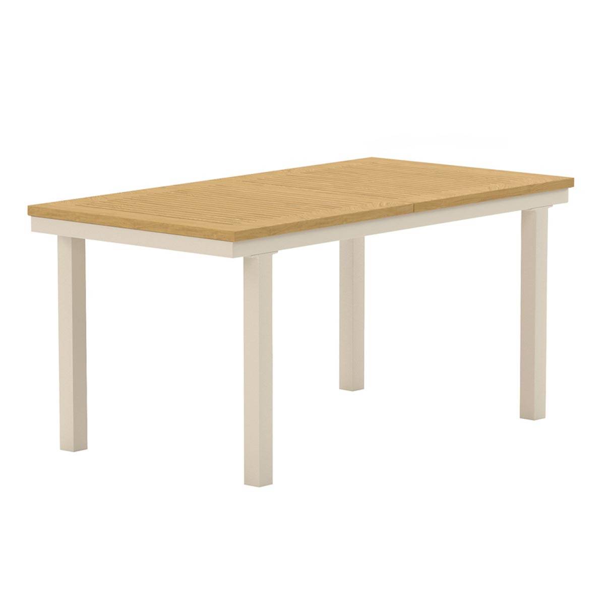 Table de Jardin Extensible "Panama" 160-240cm Naturel & Beige - Image 1