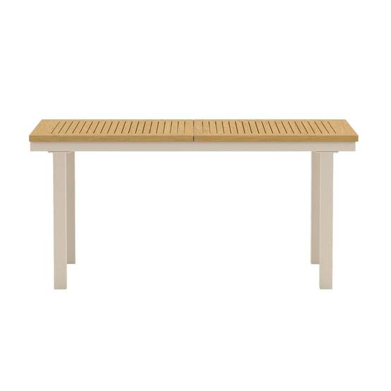 Table de Jardin Extensible "Panama" 160-240cm Naturel & Beige - Image 2