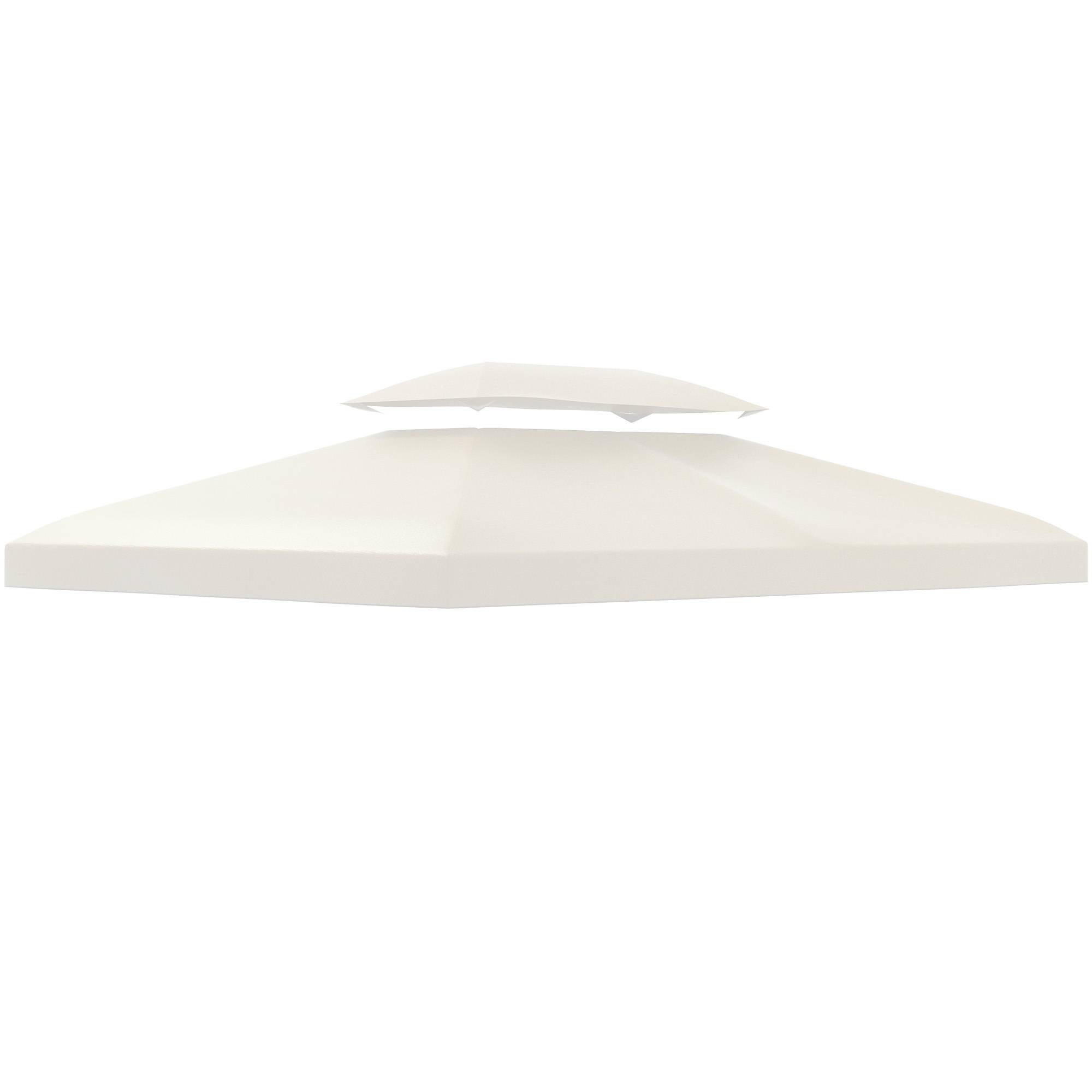 Toit de rechange pour pavillon de jardin polyester blanc crème 300 x — free download