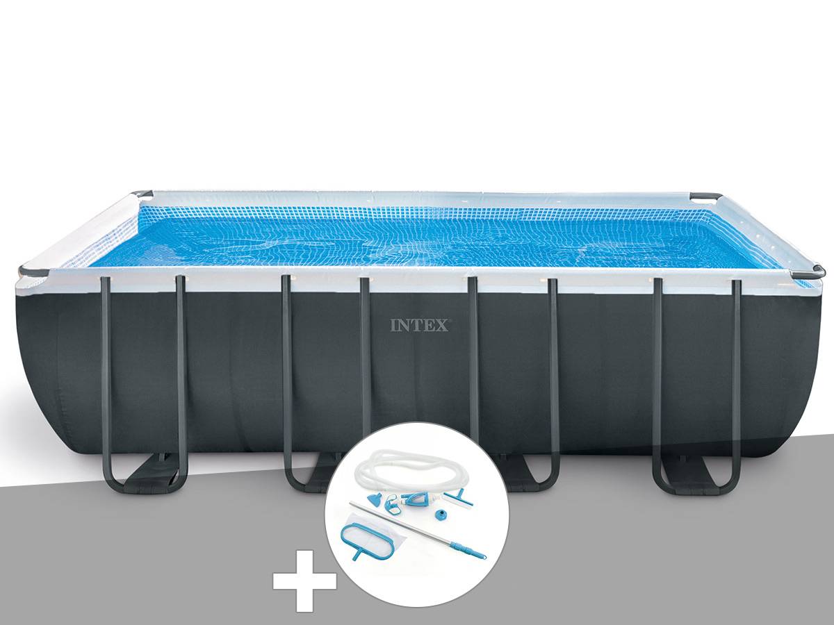 Kit piscine tubulaire Intex Ultra XTR Frame rectangulaire 5,49 x 2,74 x 1,32 m + Kit d'entretien - Imagen 1