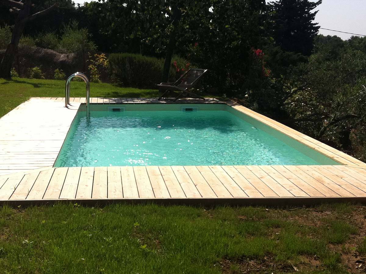 Ubbink - Piscine bois Sunwater 5,55 x 3,00 x 1,40 m - Liner bleu - Ubbink - Imagen 2