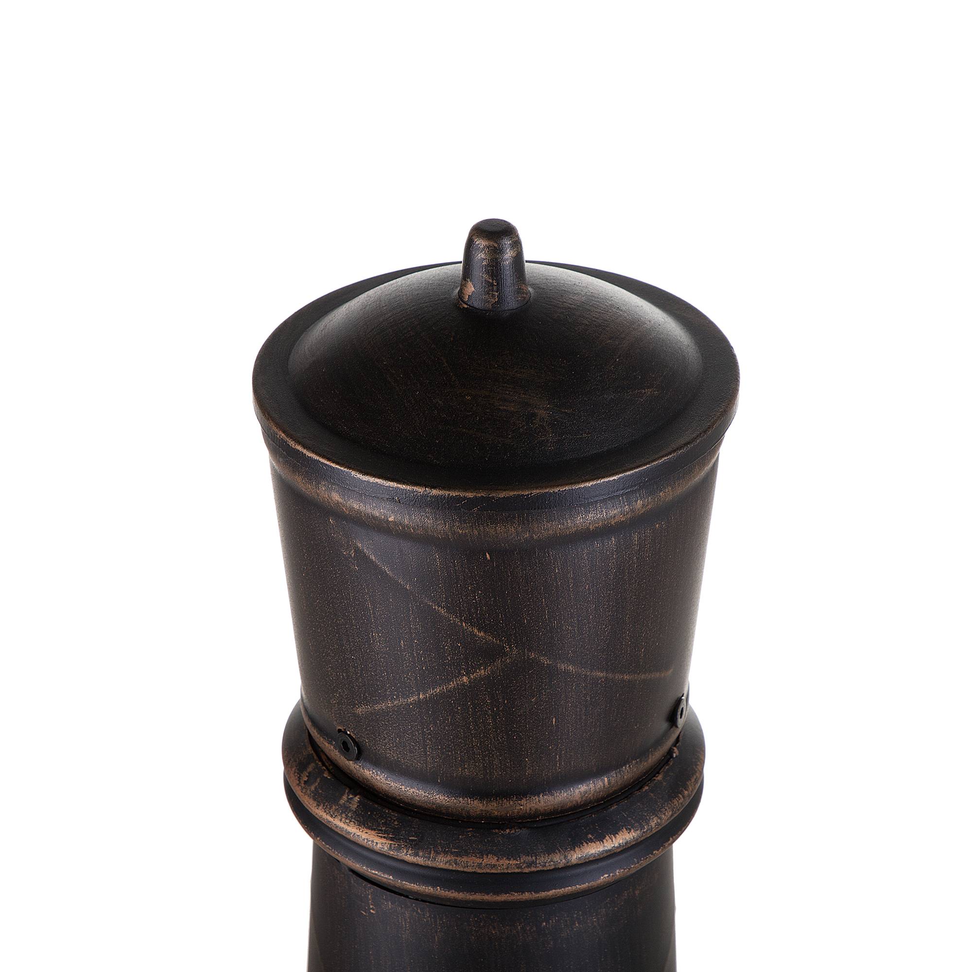Beliani - Braséro en bois Acier Noir TACORA - Beliani - Imagen 6