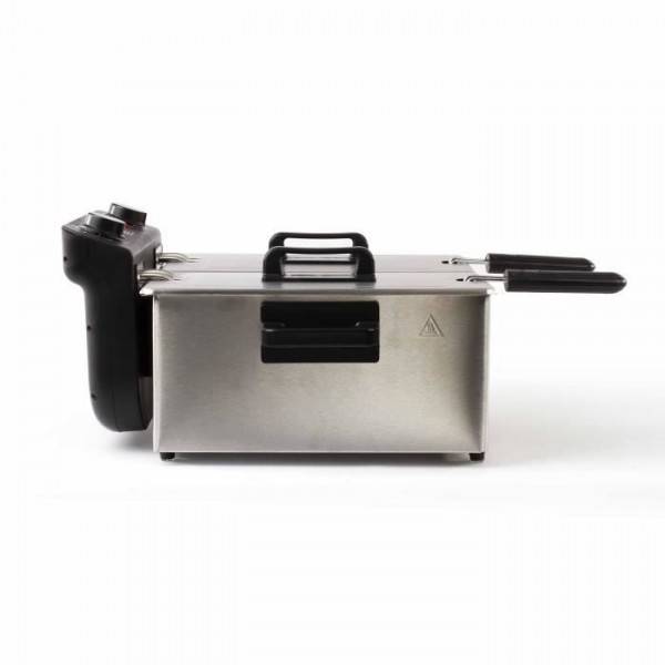 Livoo - Friteuse Electrique  double LIVOO DOC217 - 2 x 3 L - Inox 3300W - Noir + Gris - Image 4