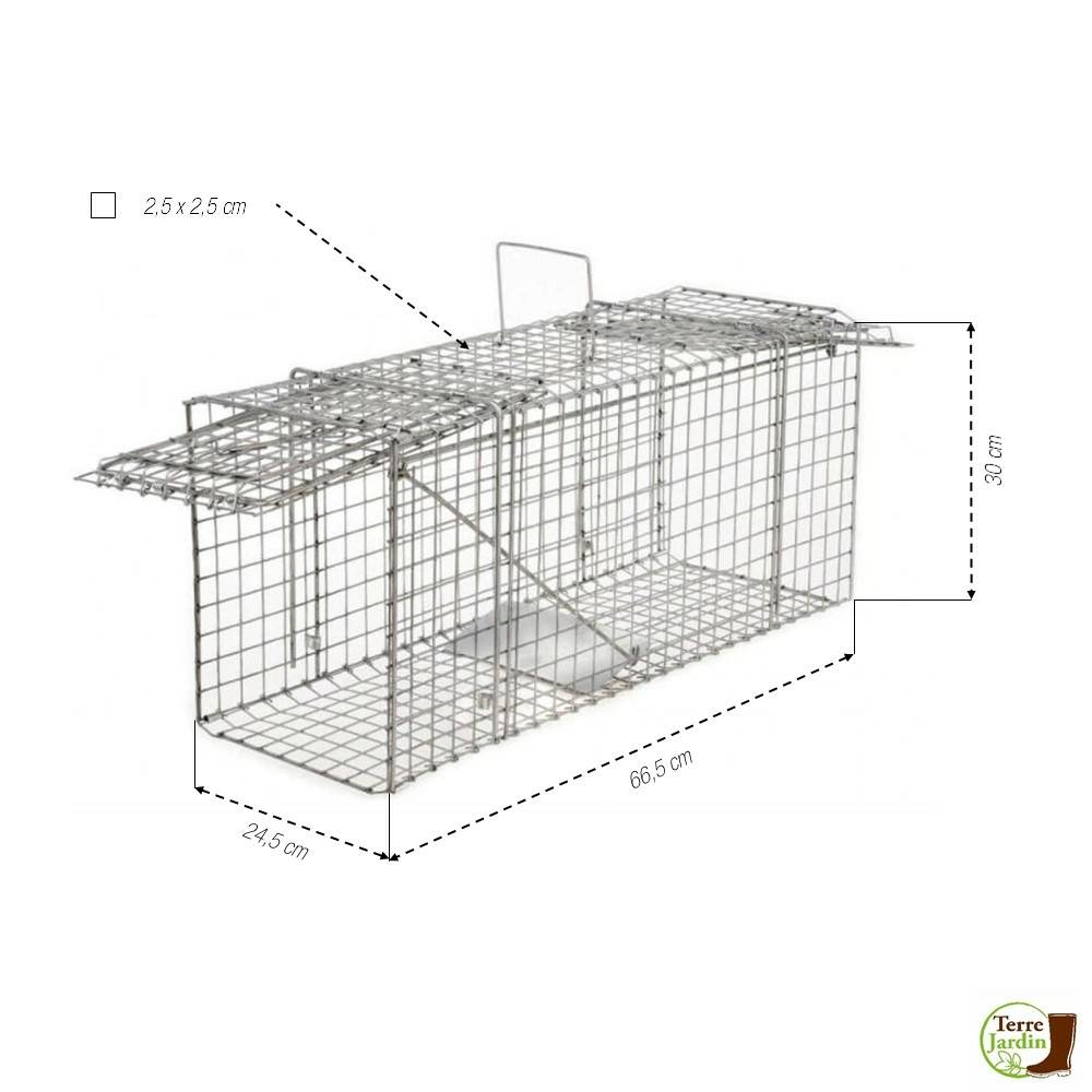 Cage à nuisibles double entrée grand modèle - Image 2