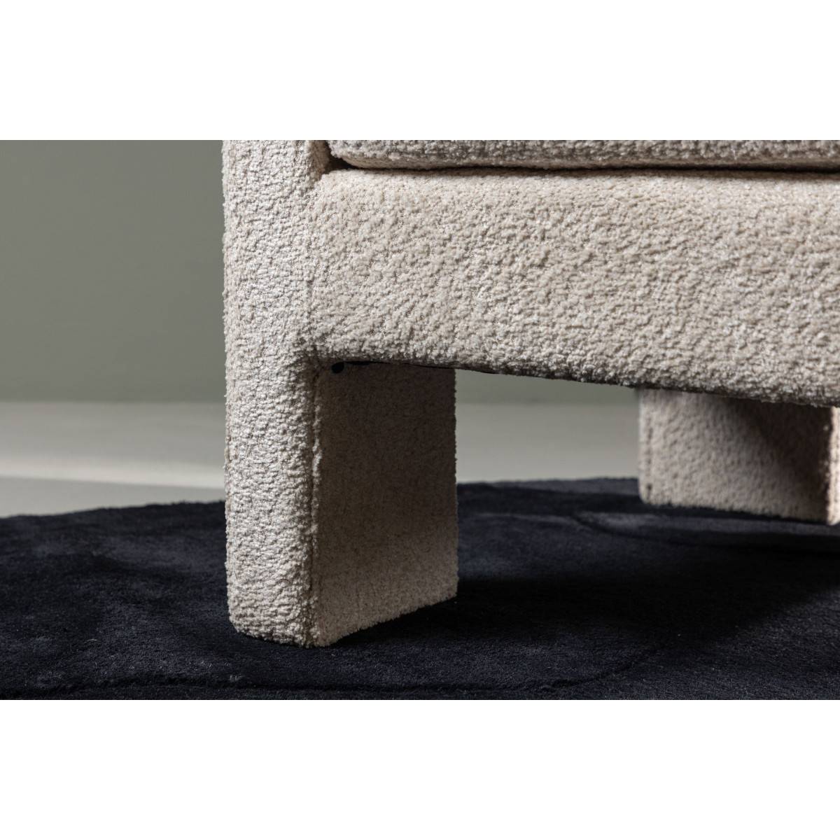 Paris Prix - Fauteuil Design Bouclette "Ragusa" 87cm Blanc - Image 8