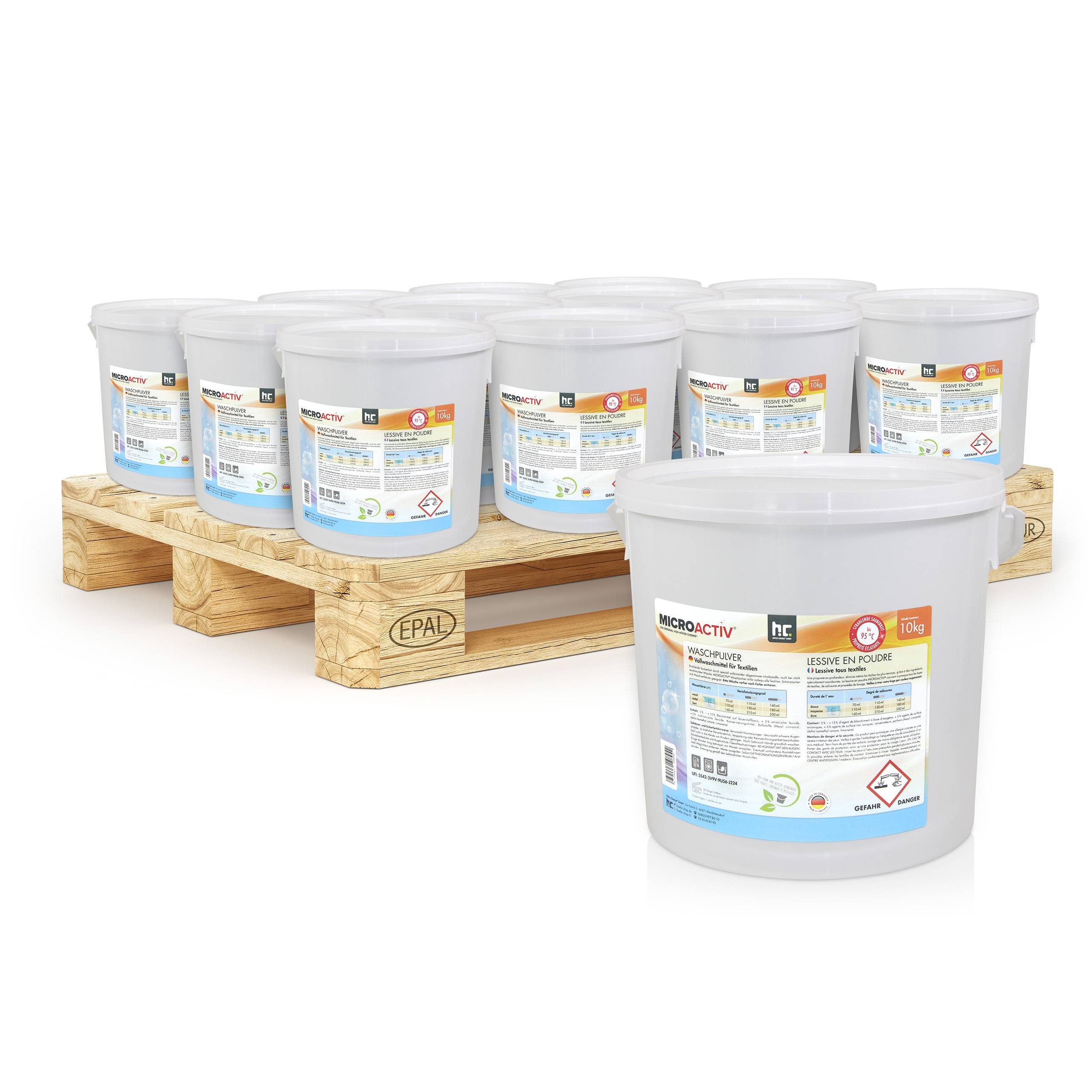 Lessive en poudre Microactiv® en sceaux de 10 KG x 60 - Image 1