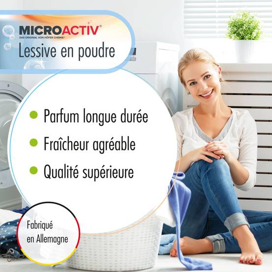 Lessive en poudre Microactiv® en sceaux de 10 KG x 60 - Image 3
