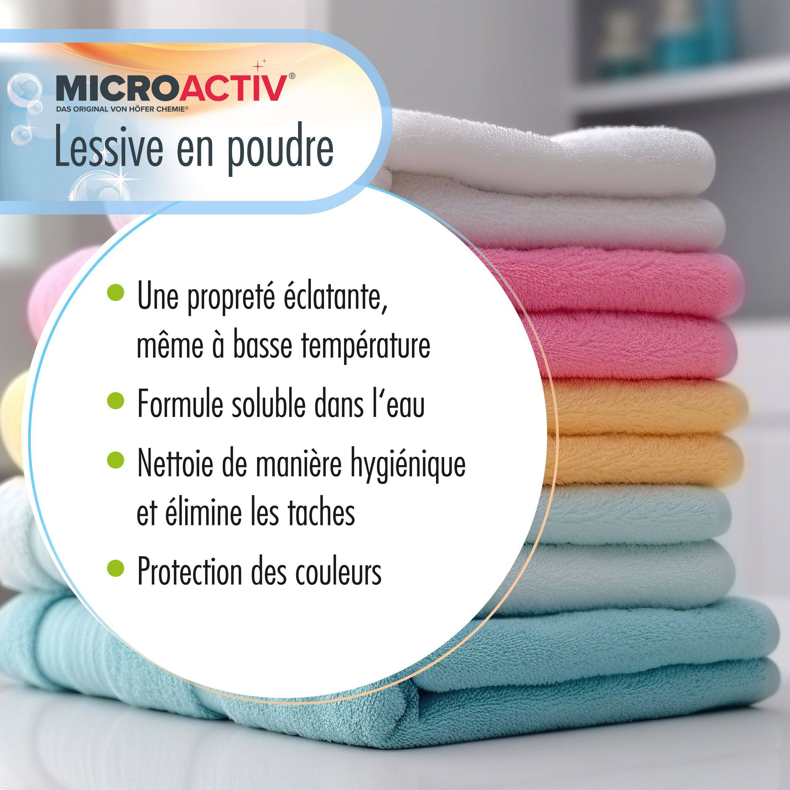 Lessive en poudre Microactiv® en sceaux de 10 KG x 60 - Image 5