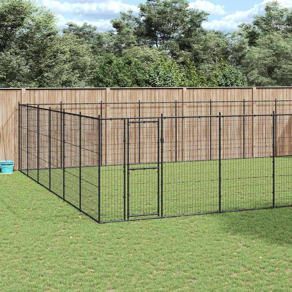 Vidaxl - Chenil extérieur Acier 79,86 m² vidaXL 3082327 - Imagen 1