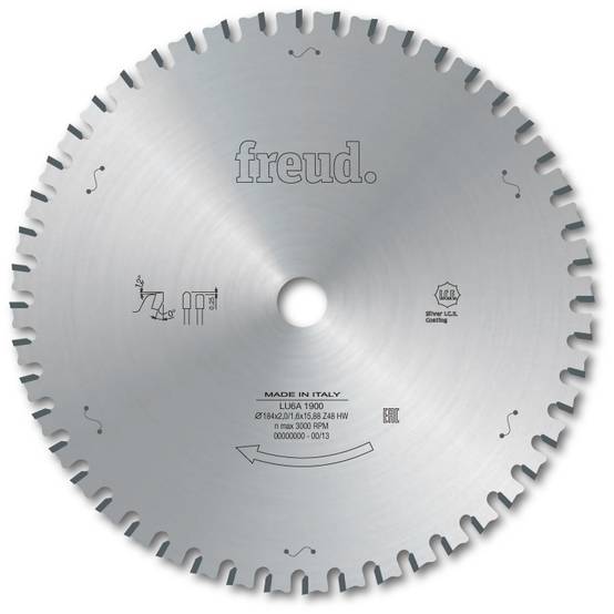 Lame de coupe à sec pour métaux ferreux FREUD - Ø300 2,6/2,2 AL30 Z60 TD - F03FS05359 -LU6A 1700