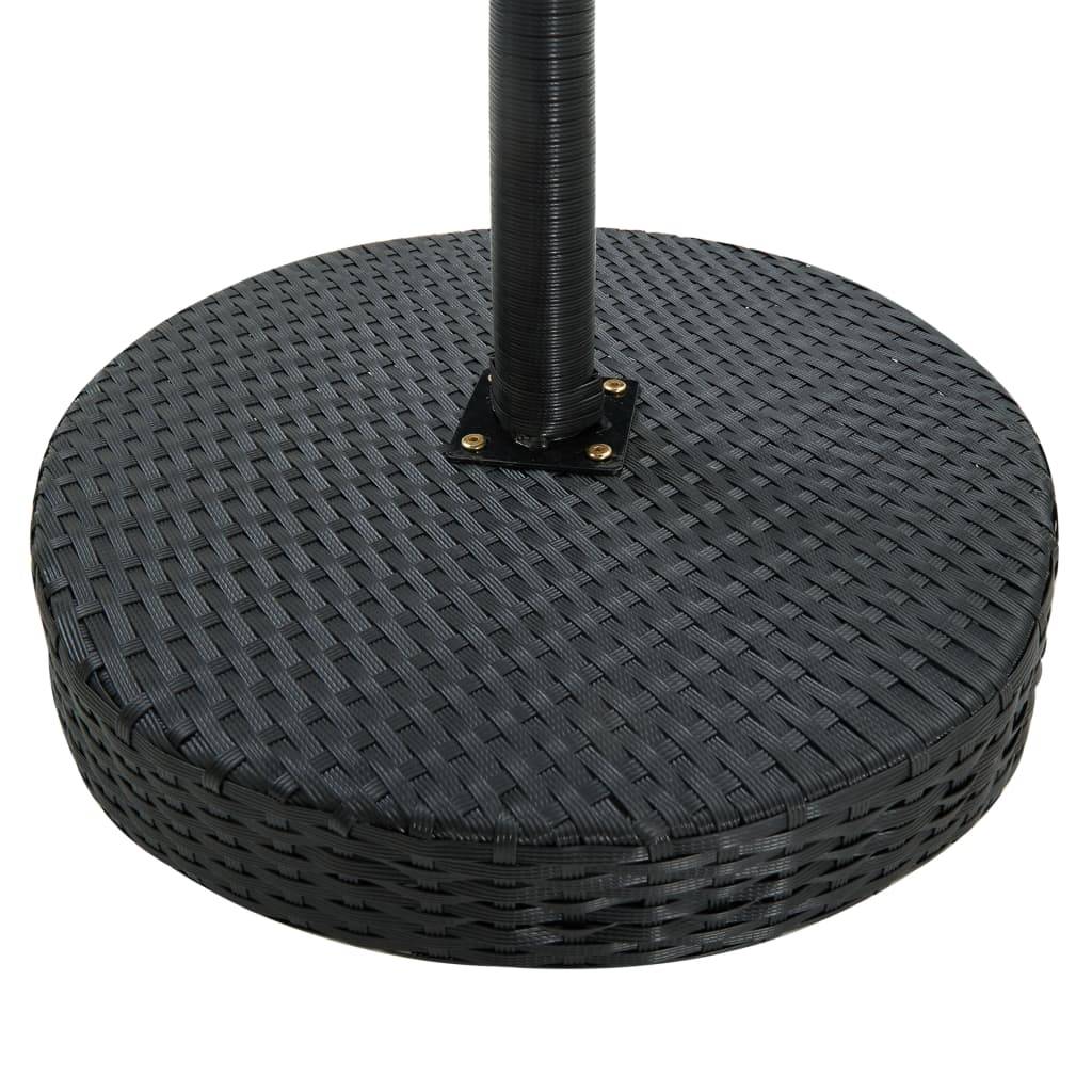 PANGIVO - Table de jardin Noir 60.5 x 106 cm Résine tressée - PANGIVO - Image 3