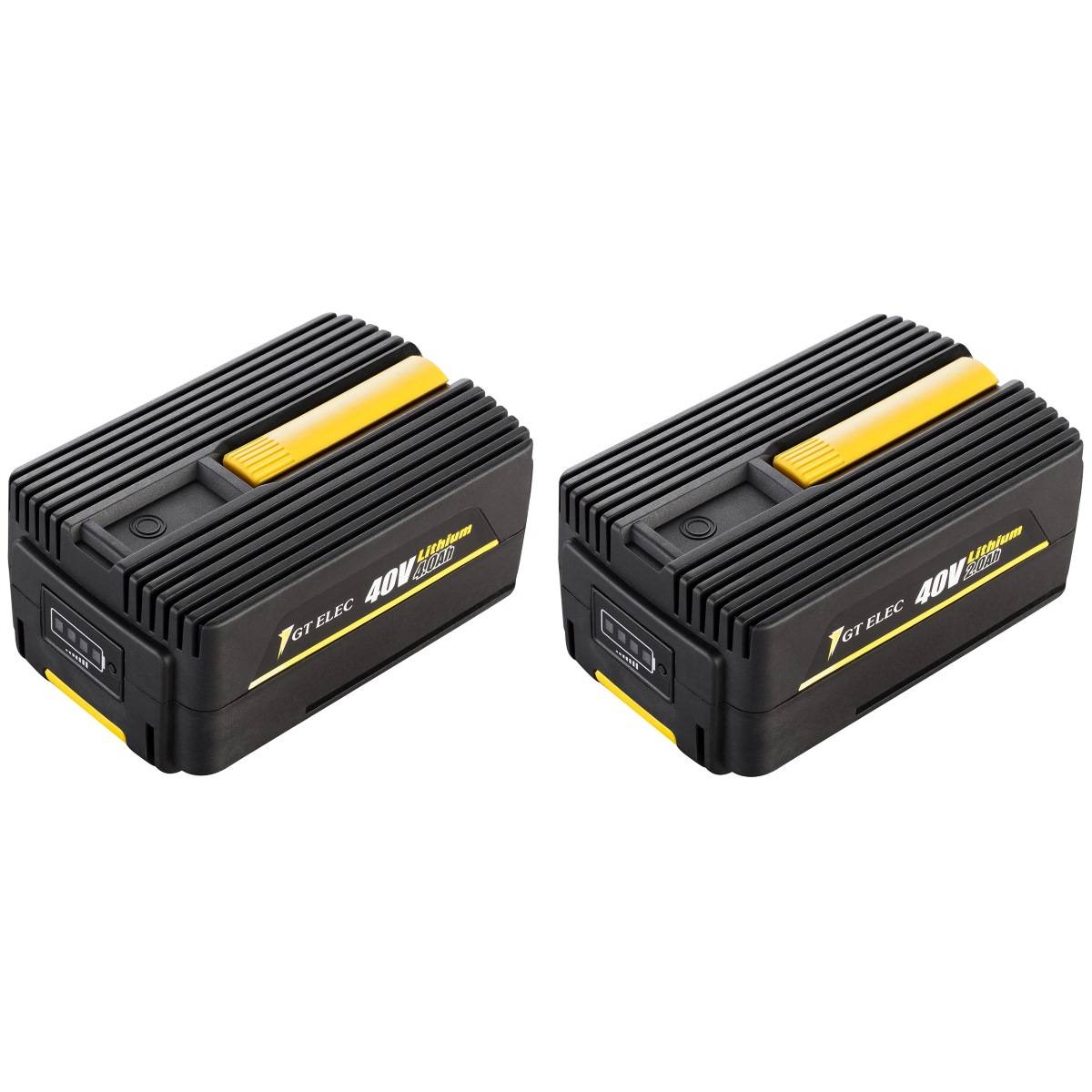 Gt Elec - Pack 2 batteries GT ELEC 40 Volts : capacité 4 Ah + capacité 2 Ah - GT Elec