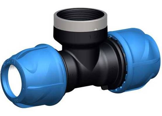 Gf Piping Systems - Té de transition 90° - iJoint - Ø 75 mm taraudage femelle 2"1/2 GF Piping Systems