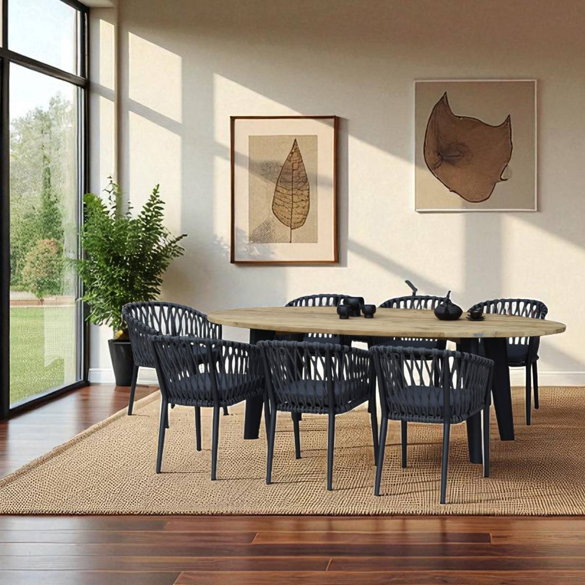 Gecko Jardin - Table en teck recyclé 240 cm, Elfe - Gecko Jardin - Imagen 8